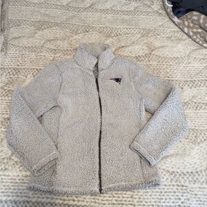 Patriots Gray Sherpa Jacket